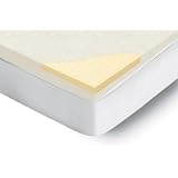 Homedics HMT-SFT Smart-Foam Mattress Topper with 1.5" Premium Grade CoolCore Ventilated Memory Foam and Jacquard Velour Cover, Twin (36" x 72" x 1.50")