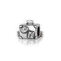 Bling Jewelry 925 Sterling Silver Traveler's Luggage Charm Bead Fits with Pandora Beads and Bracelet