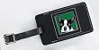 Boston Terrier Leather Luggage Tag