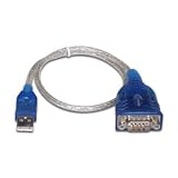 Sabrent SBT-USC1M Hi-Speed USB 2.0 to Serial (9-pin) DB-9 RS-232 Adapter Cable (1-foot, Blue)