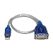 Sabrent SBT-USC1M Hi-Speed USB 2.0 to Serial (9-pin) DB-9 RS-232 Adapter Cable (1-foot, Blue)