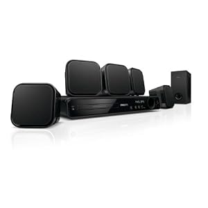 Philips HTS 3270 5.1 Heimkinosystem (HDMI, Upscaler 1080p, DivX Ultra-zertifiziert, 420 Watt, USB 2.0) schwarz