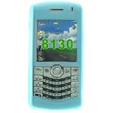 enlarged image: PCMICROSTORE Brand Research In Motion RIM BlackBerry Pearl 8130 Premium Blue Silicone Skin Case Cover
