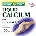 Calcium 600 With Vitamins A & D Liquid Softgels, By Natures Bounty - 100 Softgels