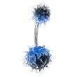 Blue Flame Koosh Belly Ring