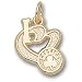 Boston Celtics NBA I Heart Logo 1/2 Pendant (14kt)