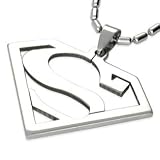 Men's Stainless Steel Superman Pendant