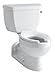Kohler K-3652-RA-0 Barrington Pressure Lite Toilet with Elongated Bowl and Right-Hand Trip Lever, White