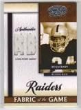 2008 Leaf Certified Materials Fabric of the Game Position #6 Bo Jackson - Oakland Raiders (Piece of Authentic Jersey - Serial #d to 50) (Football Cards)