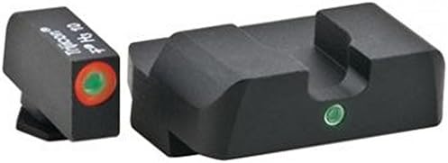 Ultimate Arms Gear GL-201 Pro i-Dot Glock 17,19,22,23,24,26,27,33,34,35,37,38,39 Pro i-Dot Set Green and Orange ProGlo Front with single Green Rear