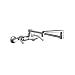 Chicago Faucets 445-DJ18CP Wall Mount Lavatory Metering Faucet with Metal Lever Handles, Chrome