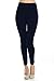 VIV Collection Women's Solid High Waisted Fleece Leggings for Fall/Winter