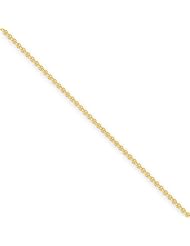 14k 2mm 10in Solid Polished Cable Chain