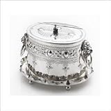 Towle Silversmiths Antique Reproduced Silver Plated Box with Lid & Tray 5001713