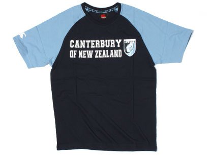 Cardiff Blues Graphic Rugby T-Shirt Navy/Sky - size S