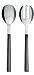 Alessi DC05/14 B Santiago Salad Set with Black PVD Coating by David Chipperfield