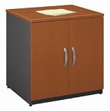 2 Door Storage Cabinet in Auburn Maple Finish By Bush Furniture