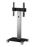 Sonorous PL 2510 Glass Inox Aluminium Stand for TV of Sizes Up to 50 inch – Black