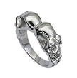 Stainless Steel Skulls Ring - Size: 9-13