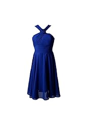 Knee Length Short Floral Print Pleated Chiffon/Polyester Bridesmaid Dress/Prom Dress 