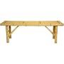 Japanese Bamboo Folding Bench in Light