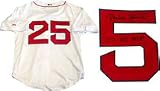 Mike Lowell 07 WS MVP" Autographed / Signed Boston Red Sox White Jersey"