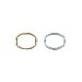 Gold Plated and Sterling Silver Shorteners, Set of 2