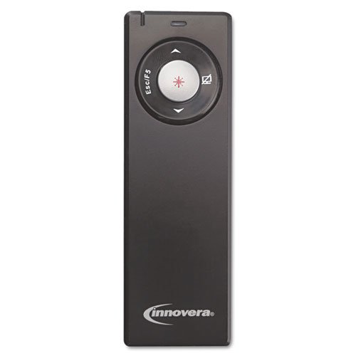 Innovera Wireless Presenter with Laser Pointer, Matte Black (61101)
