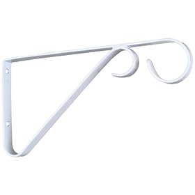 Click here to buy Stanley Hardware V2653 9-Inch Plant Bracket, White by Stanley.
