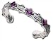 In Nomini Patrie Amethyst Crystal High Church Gothic Bracelet