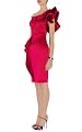 Satin Ruffle Dress