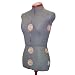 Singer DF150_G Adjustable Dress Form, Gray, Small