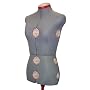 Singer DF151_G Adjustable Dress Form, Gray, Medium