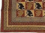 Cotton Bedspread Block Print Vegetable Dyes India Home Interior Decorating Size Twin