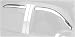 Putco 480056 Element Chrome Window Visor - Set of 4
