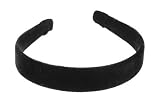 L. Erickson USA 1" Velvet Headband - Silk Velvet Black