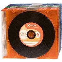 Xlayer CD-R 80 Vinyl-Look 10er Slim Case CD-Rohlinge