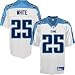Reebok NFL Equipment Tennessee Titans #25 Lendale White White Replica Jersey