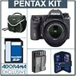 Pentax K-5 Digital SLR Camera Kit - Black - with 18-55mm Zoom Lens, 16GB SD Memory Card, Spare DL-I90 Type Battery, Slinger Camera Bag, Digital Memory Case