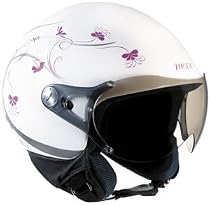 NEXX X60 QUEEN Motorradhelm, Jethelm mit klappbarem Visier