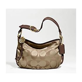 AUTHENTIC COACH ALI SIGNATURE SATEEN SMALL HOBO