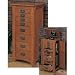 Jewelry : Powell Mission Oak Jewelry Armoire