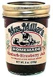 Rhubarb-Strawberry Jam NO SUGAR ADDED: 3 jars Mrs Millers Homemade