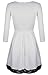 FANCYINN Women Deep V-neck Lace Patchwork Skater Mini Cocktail Dress