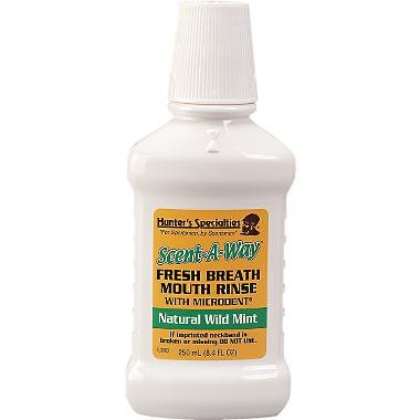Hunter's Specialties Scent-A-Way Odorless Fresh Breath Mouth Rinse