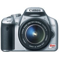 Canon Digital Rebel XSI 12.2 MP Digital SLR Camera with EF-S 18-55mm f/3.5-5.6 IS Lens (Silver)