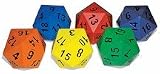 20 Sided Foam Dice - Set of 6