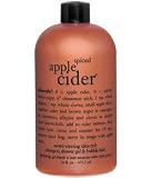 philosophy spiced apple cider shampoo, body wash, and bubble bath