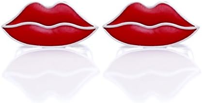 Paul Smith Accessories Lips Cufflinks Red One Size