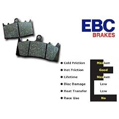 EBC Scooter Bremsbel�ge (organisch) f�r Suzuki - UH 125 | , Yamaha - VP 125 | XQ 125/150 | YP 125 | YP 125 | YP 125 | , Adiva Scooters - AD 400 | , CPI - GTR 50 | X-Large 125/150/200 | , Derbi - GP1 50 | GP1 50 | GP1 125ccm | GP1 125ccm | GP1 250iccm | GP1 250ccm | , Gilera - Nexus 500 | Nexus 500 | , Keeway - Silverblade 125/150/250 | , MBK - XQ 125/150 | YP 125 | YP 125 | , Peugeot - Speedfight 3 | Speedfight 3